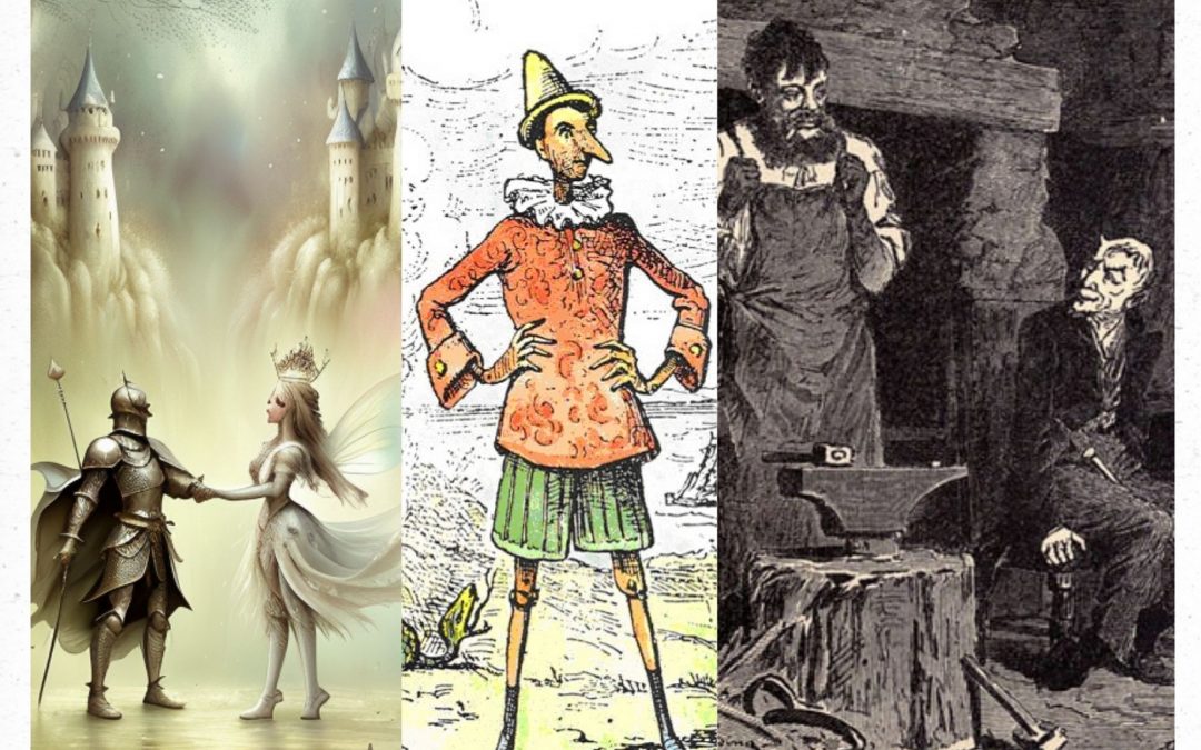 The Smith and the Devil, Pinocchio, and The Knight and the Fairy